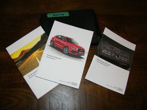 2016 audi q3 owners manual with case aud571