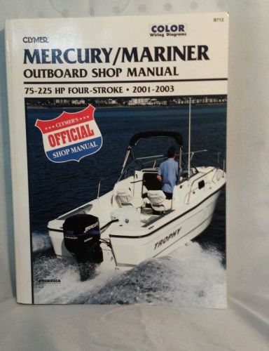 Clymer merc/mariner o/b manual 75-225hp 4stk 2001-2003 b712