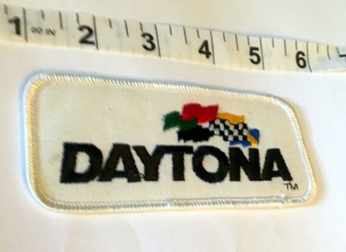 Nascar racing  iron on embroidery 4 1/2&#034; patch patche daytona 500 checkered flag