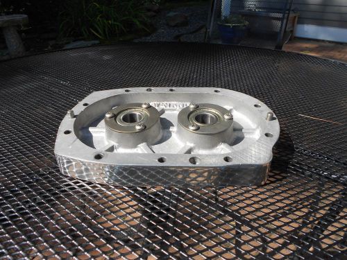 Nos  blower / supercharger aluminum front bearing plate polished weiand complete
