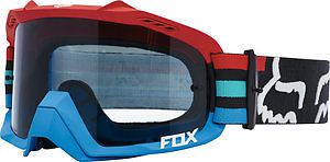 Fox racing air defence seca 2017 mx/offroad goggles gray/red/blue