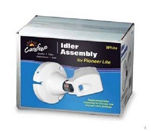 Rv trailer camper pioneer lite idler left side white carefree rv 901074wht