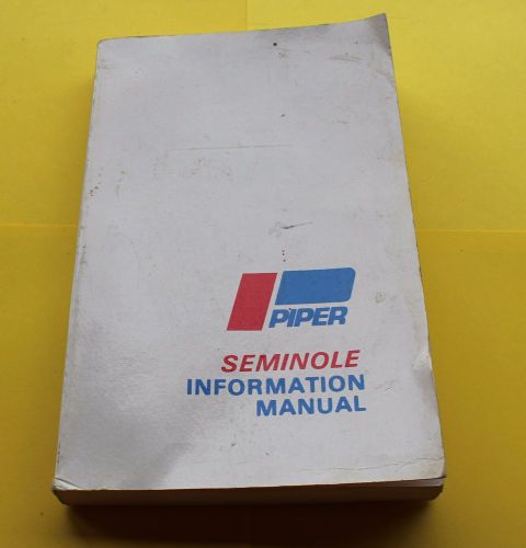 Piper seminole - information manual
