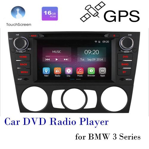Hd quadcore car dvd stereo radio player dash for bmw 3 series gps/wifi/bluetooth