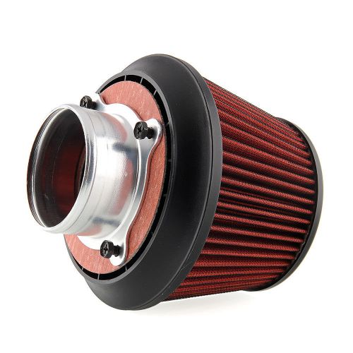 1x apexi universal car intake air filter 75mm with dual funnel adapter new