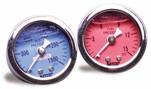 0-15 fuel pressure gauge - glyerin filled