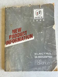 1989 buick new product information chassis service manual