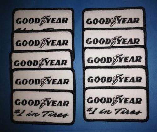 10 lot 1980&#039;s goodyear tires nascar sponsor racing suit jacket hat patches