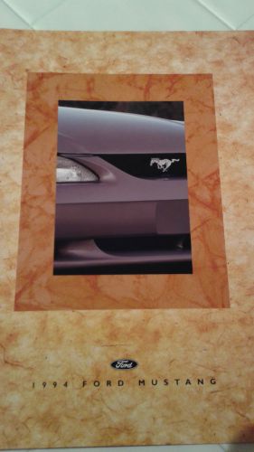 Rare 1994 ford mustang &#034;dealership&#034; sales brochure hi gloss poster -mint cond.
