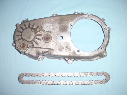 Np231 231 c gm gmc chevy transfer case back cover &amp; 1.25&#034; chain combo