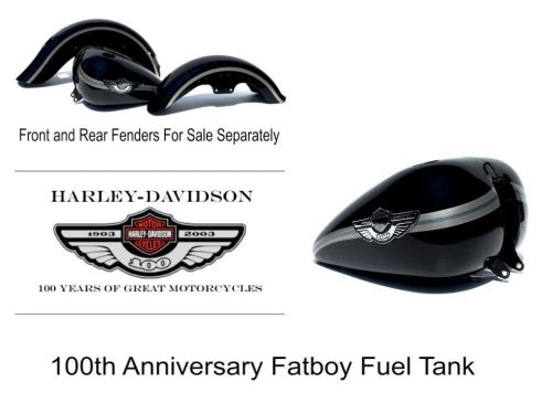 Oem harley davidson 100th anniversary 2003 fatboy fat boy heritage gas fuel tank