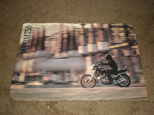1983 yamaha maxim 750 motorcycle sales brochure - original - printed in japan