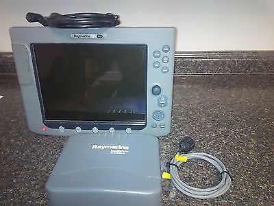 Raymarine e120 classic ,  (used) w/ suncover and power cord and. sea talk