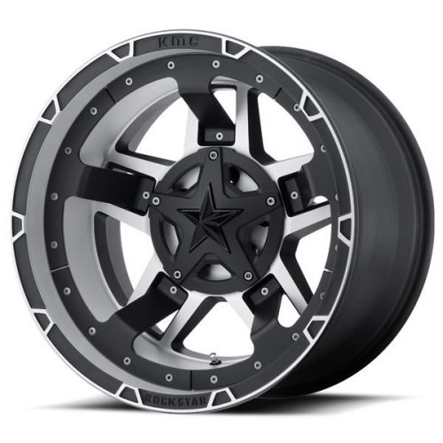 4-xd series xd827 rockstar 3 18x9 6x120/6x139.7 +0mm black/machined wheels rims