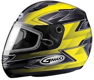 G6481337 gm48s snow razor tc4 blk/yellow gmax helmet snowmobile x-large