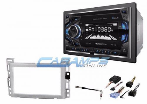 New soundstream stereo radio w auxiliary input &amp; bluetooth w dash install kit