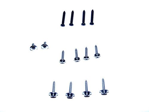 New correct seat back plastic &amp; seatbelt escutcheons screw kit 71-81 f body