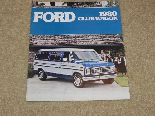 1980 ford club wagon dealer sales brochure nos from ford dealer