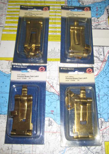 West marine polished brass cam latch quantity of 4 (w)