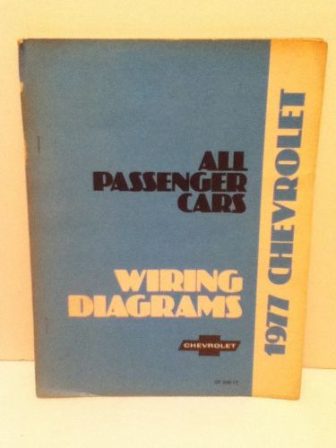 1977 chevrolet all passenger cars wiring diagrams  st359-77