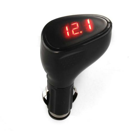 Car vehicle voltmeter voltage gauge volt meter cigarette plug monitor 12v 24v xc