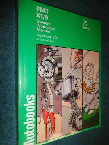 1974-1977 fiat x1/9 shop manual / autobook service book 1975 1976