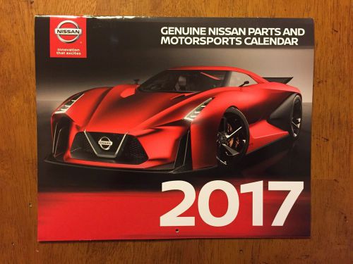 Nissan genuine parts motorsports 2017 calendar gtr nismo 370z
