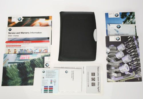 2003 bmw 5 series owners manual case and other booklets good condition us
