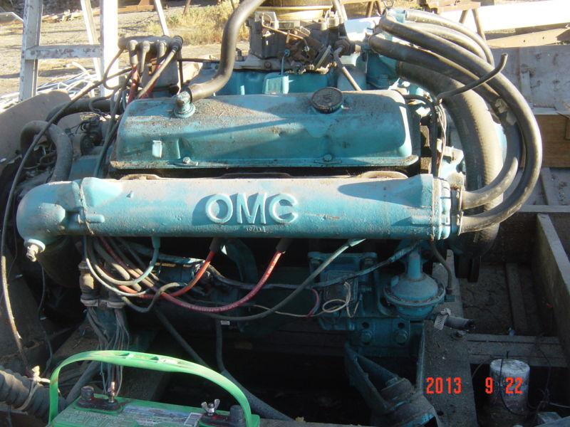 Omc 225 out drive with chevy v8.  complete, running when removed.