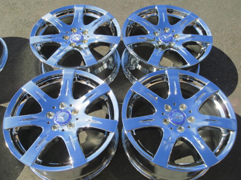 17" mercedes e350 factory oem chrome wheels e300 e430 e500 s500 s550 16 17 18 19