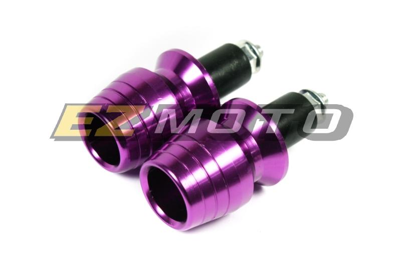 Purple 7/8" cnc handle bar end yamaha yzf 600 1000 fjr1300 r6s t-max xj 550