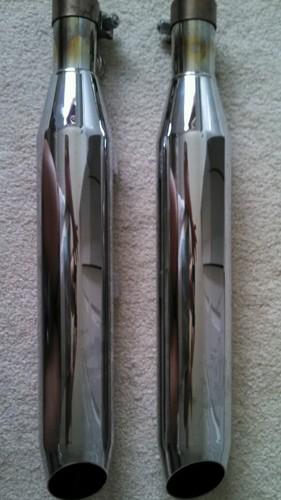 Harley davidson 2013 forty eight 1200 stock mufflers w/ clamps