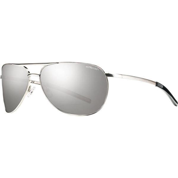 Silver/polar platinum smith optics serpico slim polarized sunglasses