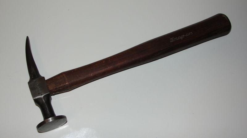 Snap on body hammer bf608b  round face short curve cross peen fender wood handle