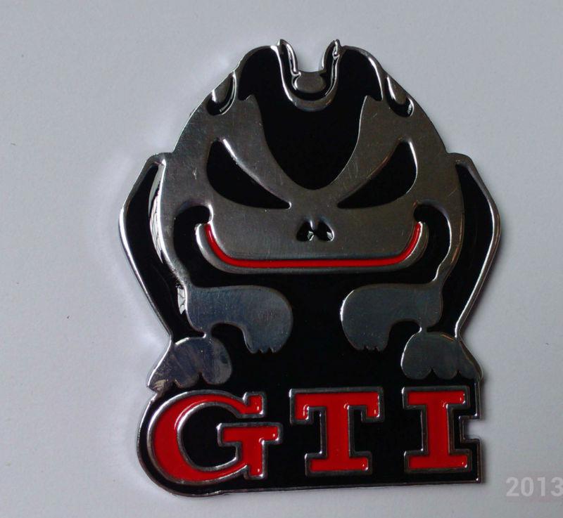 Car 3d emblem logo badge sticker for vw volkswagen gti chrome paster