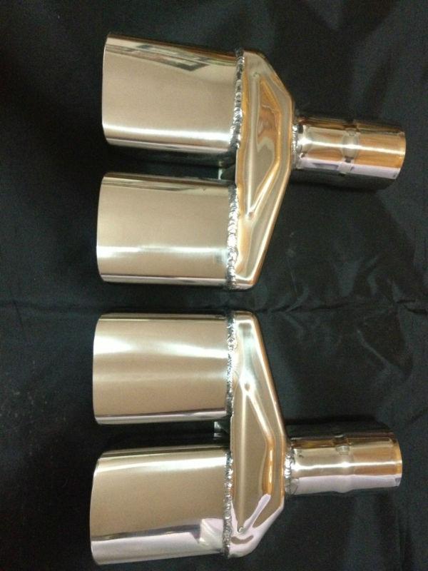 1970 1971 1972 1973 1974 dodge challenger exhaust tips, 2 1/2" 304 stainless