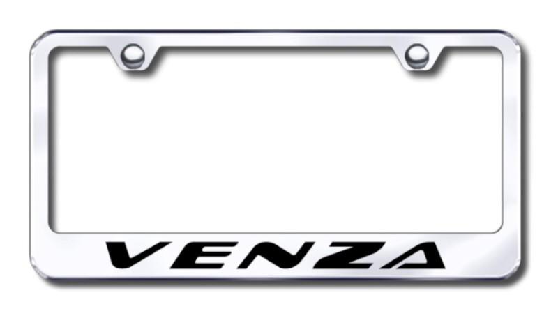 Toyota venza  engraved chrome license plate frame -metal made in usa genuine