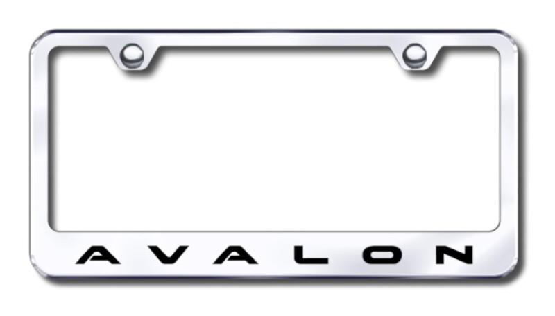 Toyota avalon  engraved chrome license plate frame -metal made in usa genuine