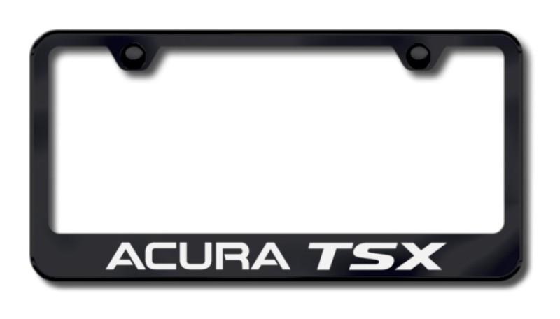 Acura tsx laser etched license plate frame-black lf.ats.eb made in usa genuine