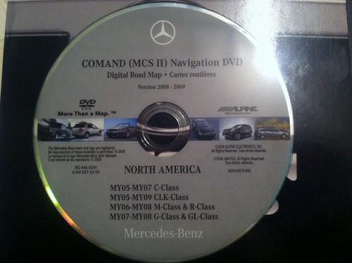 Mercedes benz comand mcs ii nav dvd disc version 2008 - 2009