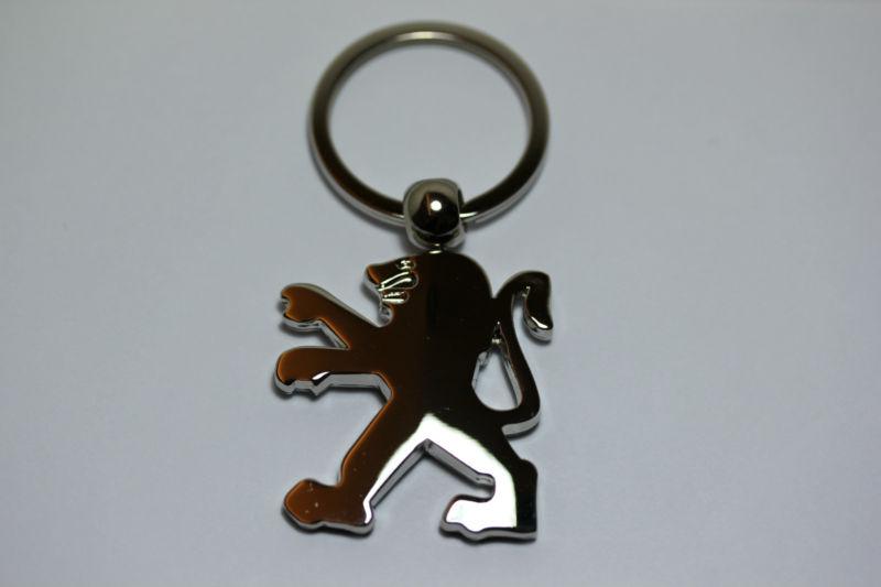 Peugeot chrome key chain ring 308 3008 5008 rcz tepee free shipping 