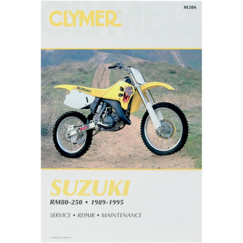 Clymer m386 repair service manual suzuki rm80/12/250 1989-1995