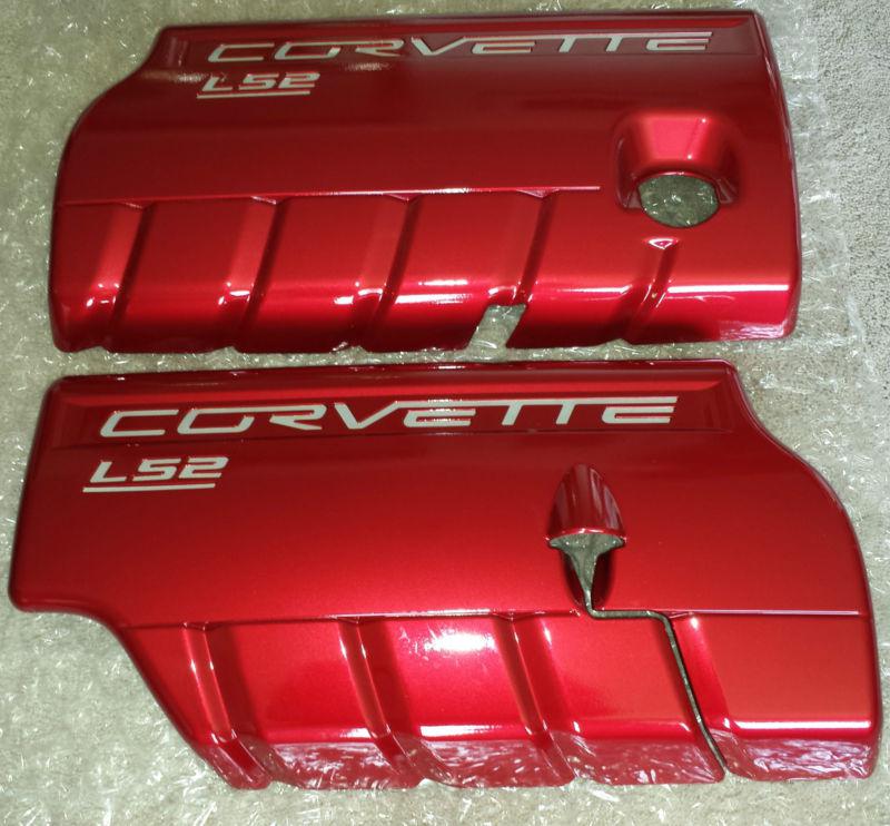 Genuine gm 2005 - 07 corvette c6 ls2 factory color matched fuel rail covers 