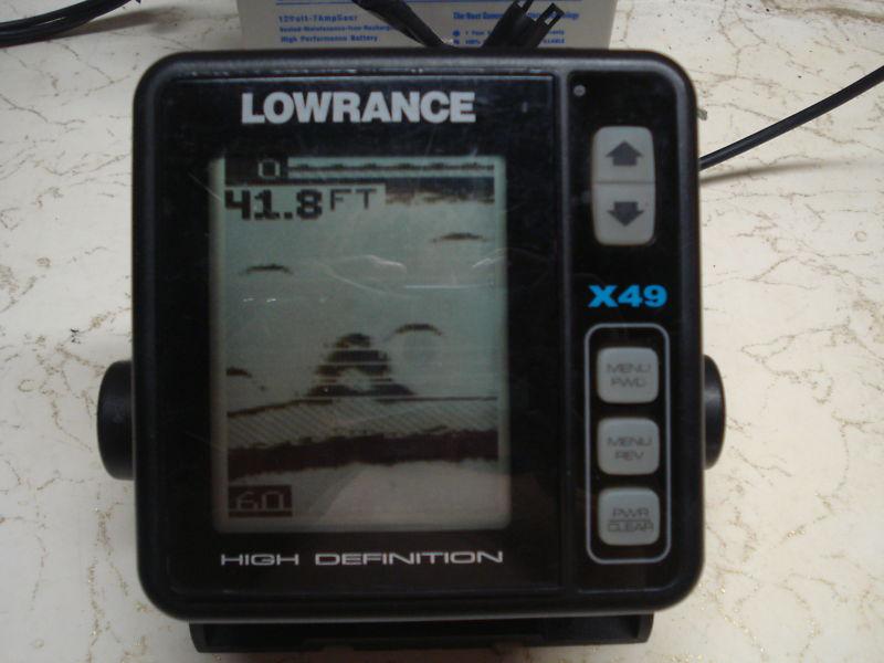 Lowrance x49 fishfinder depthfinder sonar eagle fish i.d. lcx lms ships from usa