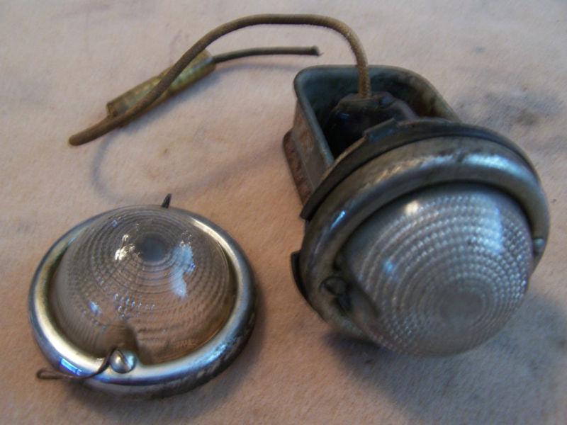 Vintage back-up backup tail light directional signal with spare bezel and lens