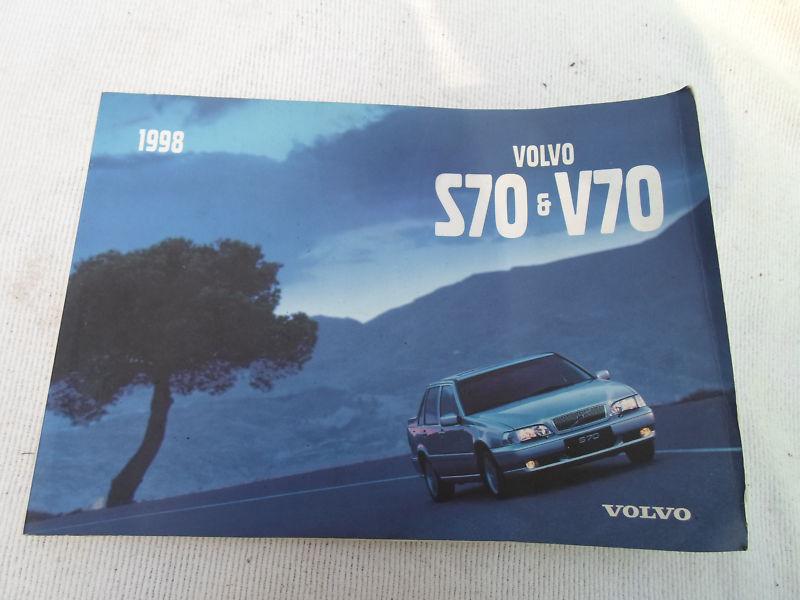 1998 volvo s70 / v70 original owners manual  oem! free shipping!