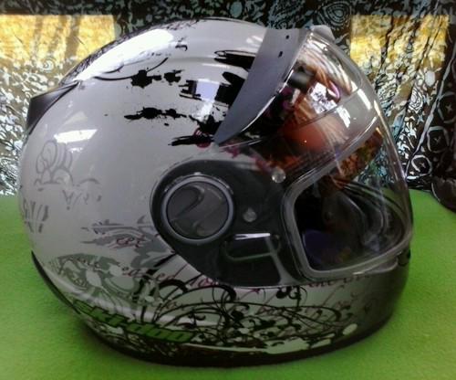 Steampunk ski-doo (brp) ladies' helmet  xl motorcycle