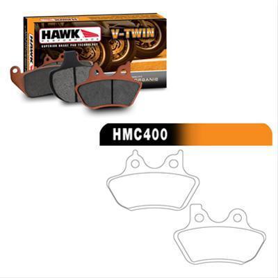 (2) hawk brake pads sintered high-friction metallic harley-davidson® set hmc5015