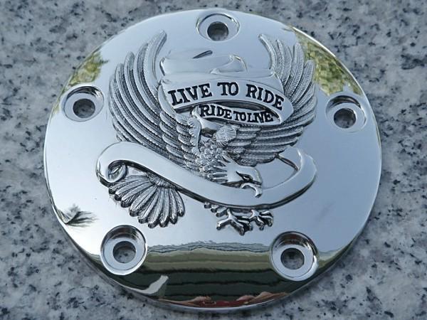 1999-2013 harley davidson softail dyna touring chrome eagle points cover
