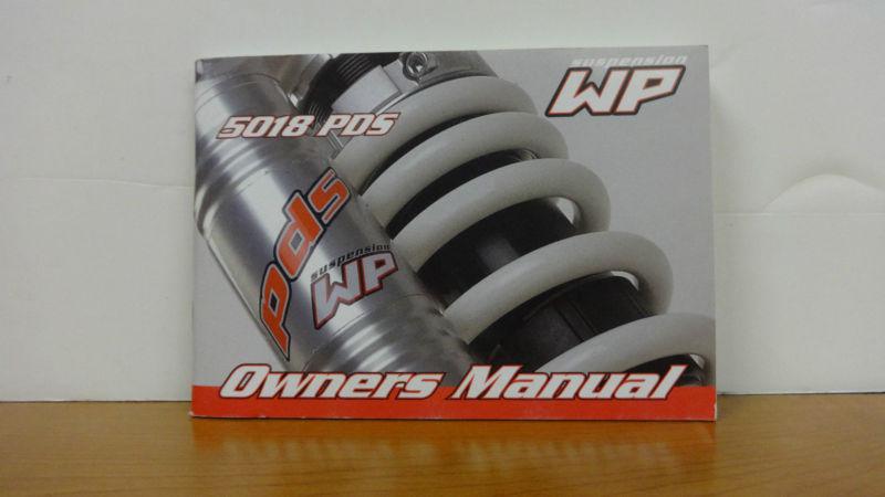 Wp suspension shock absorber owner's manual 5018 pds, 53000066